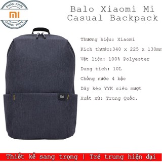 Balo đeo vai Xiaomi Backpack small - Balo mini Xiaomi Casual Backpack - Hàng chính hãng
