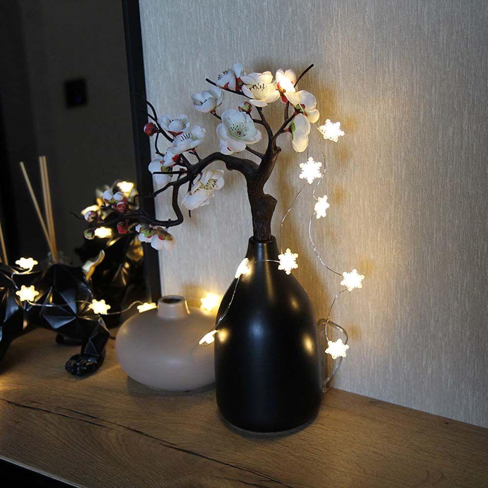 Pinou Dây Đèn Led 2m 20 Bóng Hình Ông Già Noel Bông Tuyết Tuần Lộc