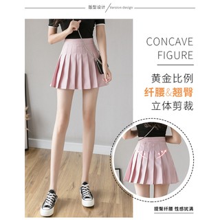 ( HÀNG CÓ SẴN ) Váy carô lưng cao kiểu xếp ly ( Có lót quần )
