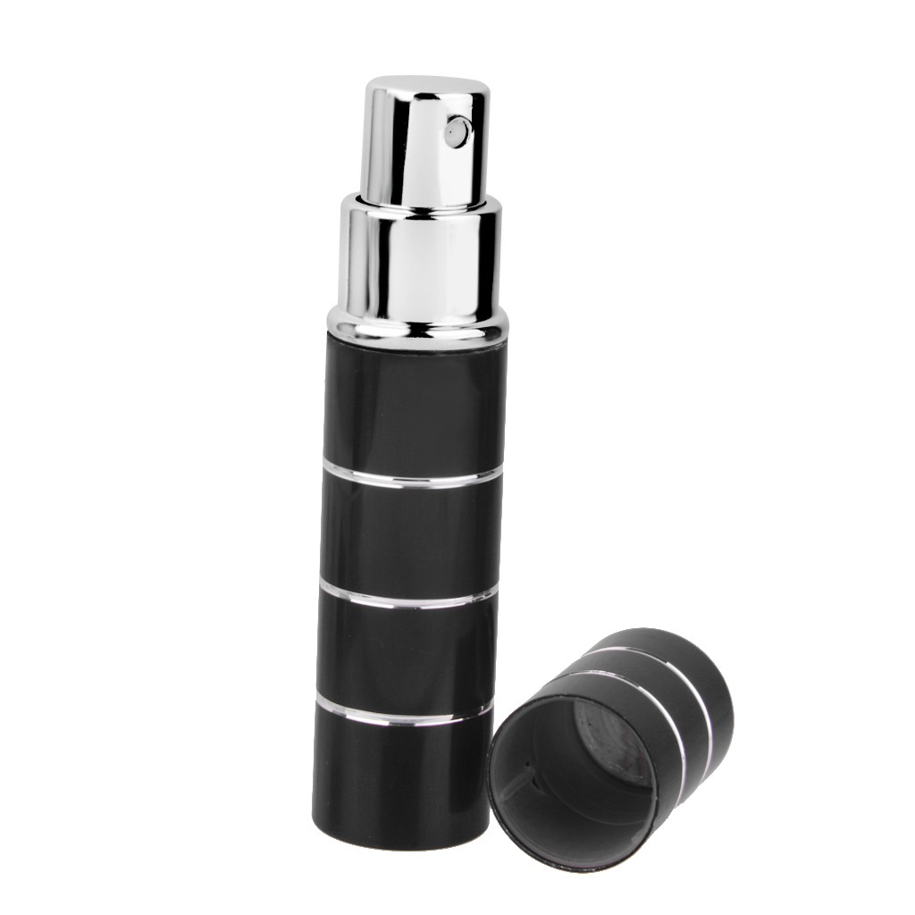 Chai Xịt Nước Hoa Prettyia2 Màu Đen Tiện Dụng Mang Theo Du Lịch