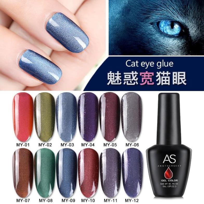 Sơn Gel AS vỏ đen Mã MY ( Cam Kết Chính Hãng - làm khô sơn gel bằng máy hơ uvled )