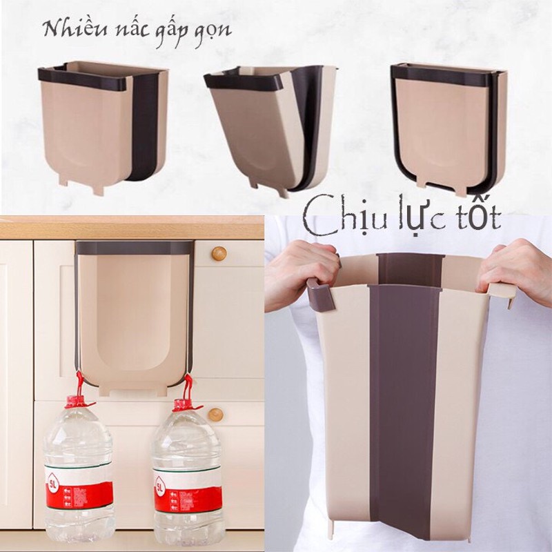 Thùng rác gấp gọn thông minh gắn cửa