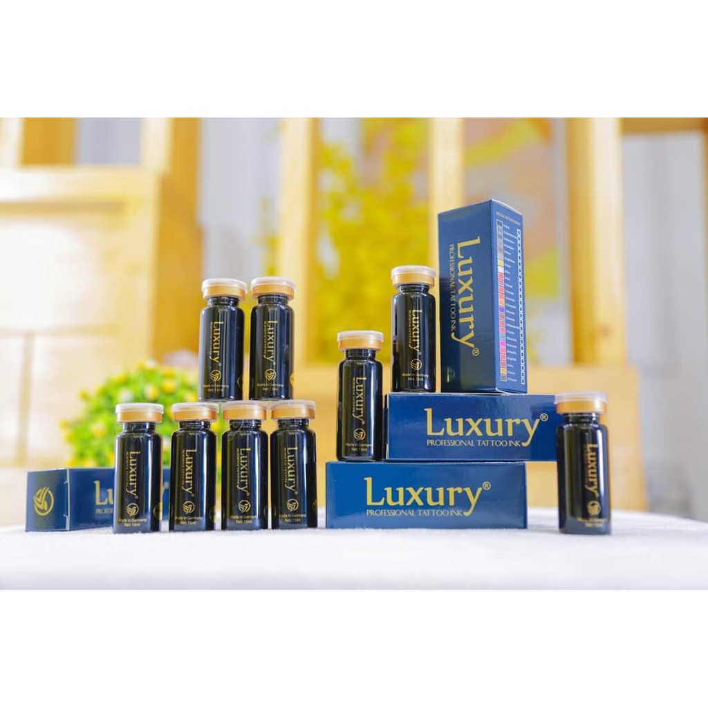 MỰC PHUN XĂM LUXURY CHÍNH HÃNG ĐẦY ĐỦ CÁC MÀU