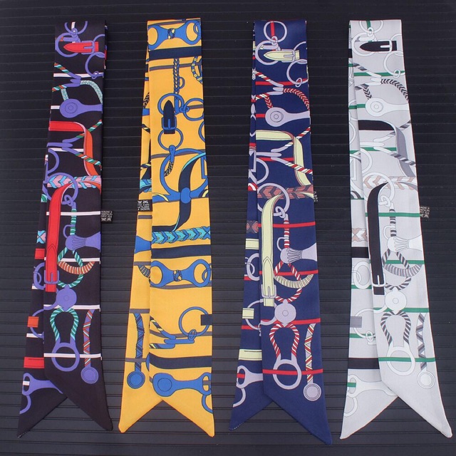 Khăn quấn túi xách in hoa văn cao cấp - Maben