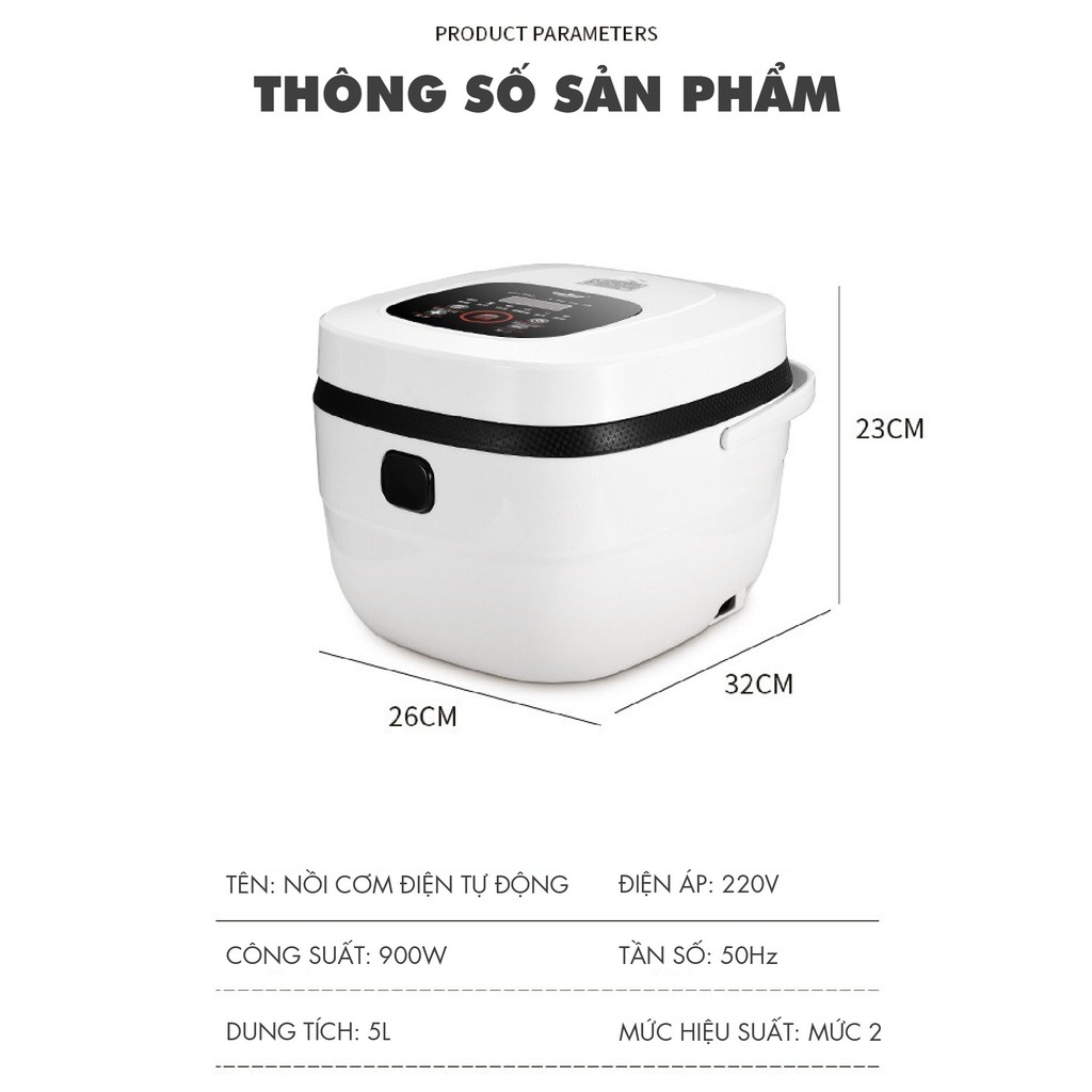 [ SHOP UY TÍN]  NỒI CƠM ĐIỆN TỬ 5L