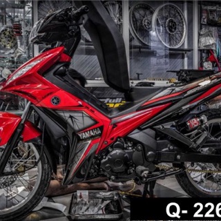 Tem rời Exciter 135 đỏ đen