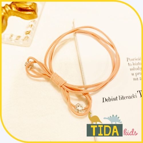 Dây Buộc Tóc ⚡ HOT TREND ⚡ Dây Cột Tóc Nhiều Vòng Icon Lấp Lánh Đẹp Dễ Thương Hàn Quốc, Phụ Kiện Tóc TiDa Kids Shop