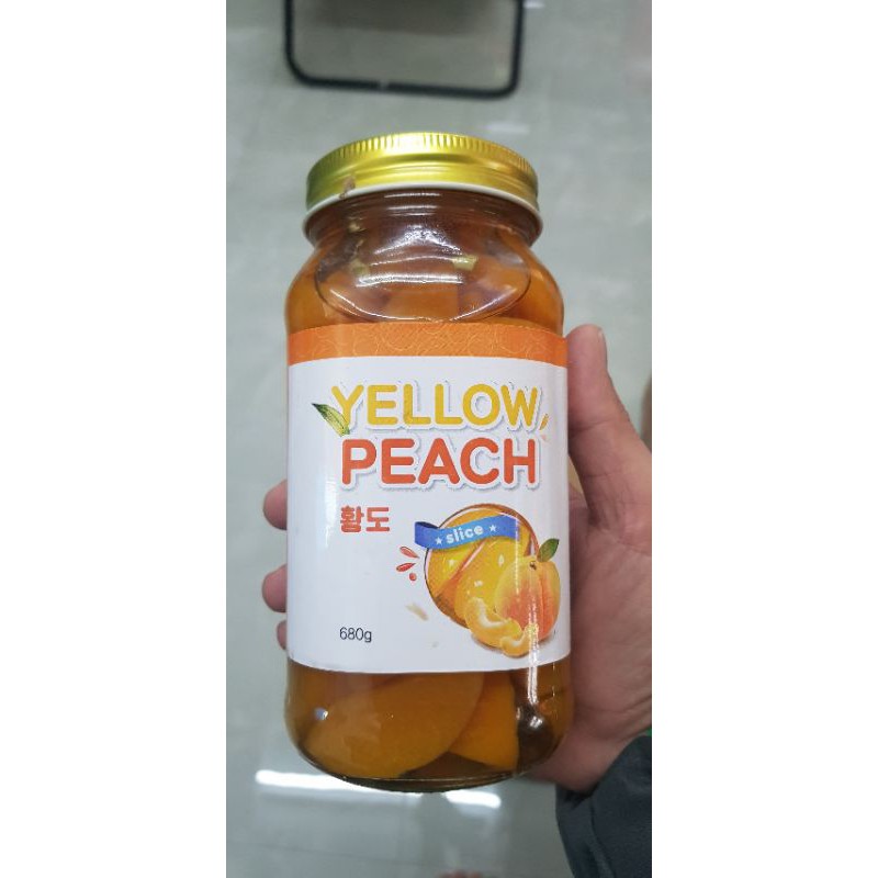 nước ngâm đào yellow 680g Hàn Quốc