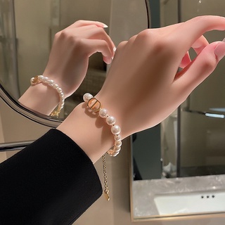 Vòng tay chuỗi ngọc trai nhân tạo phong cách Hàn Quốc thời trang sang trọng thanh lịch cho nữ