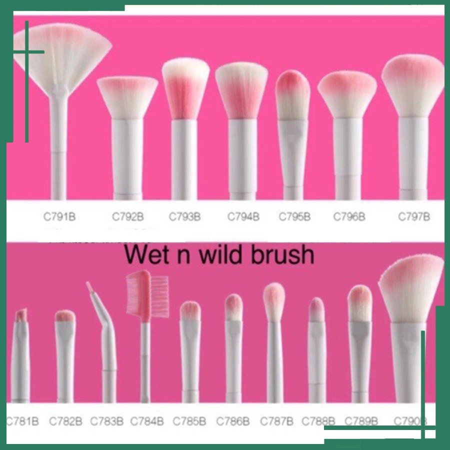 [Chính hãng] Bộ cọ WET N WILD 17 cây/ cọ lẻ wet n wild các loại ( mỗi cây đều có túi hãng riêng biệt) Hàng Nhập