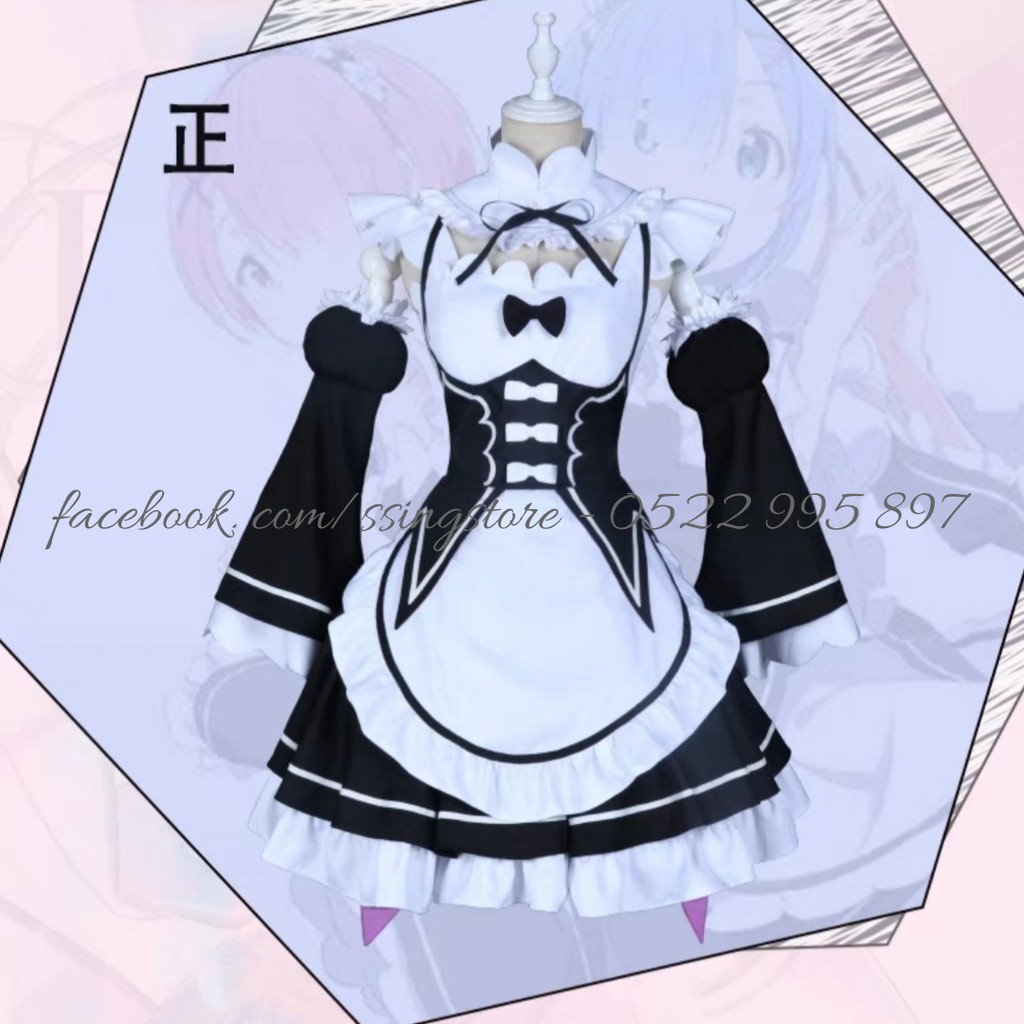 Set COSPLAY Maid nữ hầu gái REM & RAM ( hàng order ) | BigBuy360 - bigbuy360.vn