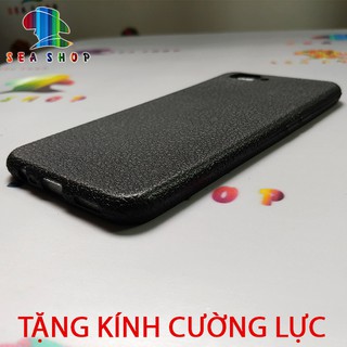 [TẶNG KÍNH CƯỜNG LỰC] Ốp lưng OPPO A3S / A5 nhựa dẻo vân da TN / Ốp lưng OPPO A3S vân da chống trơn