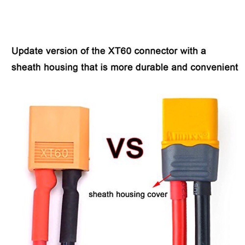 XT60H XT60 giắc cắm pin Amass XT60 chính hãng jack cắm pin lipo đồng nguyên chất cao cấp mạ vàng