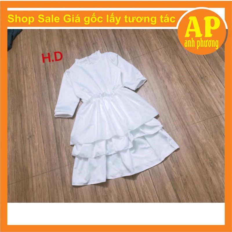 (RẺ VÔ ĐỊCH) VÁY BABYDOLL VOAN XẾP TẦNG ❤ Đầm trắng dài công chúa (ảnh thật + Video shop tự quay)❤Đầm nữ Vintage ba tầng | BigBuy360 - bigbuy360.vn