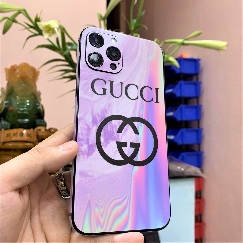 Miếng Dán iphone hình Gucci cho ip 6s/6splus/7/7plus/8/8plus/x/xr/xs/11/12/13/pro/max/promax/máykhác