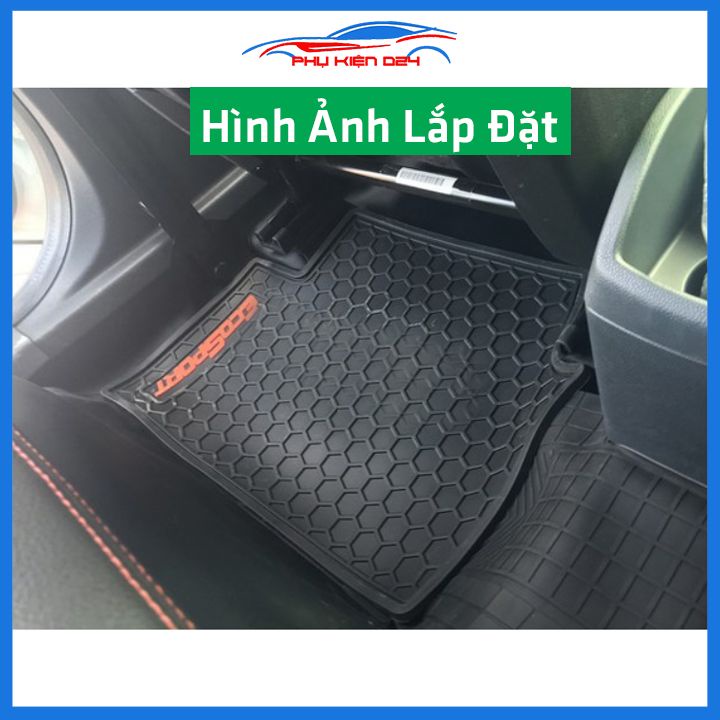 Lót sàn ô tô cao su Ecosport 2012--2013-2014-2015-2016-2017-2018-2019-2020-2021-2022 không mùi chống trơn trượt