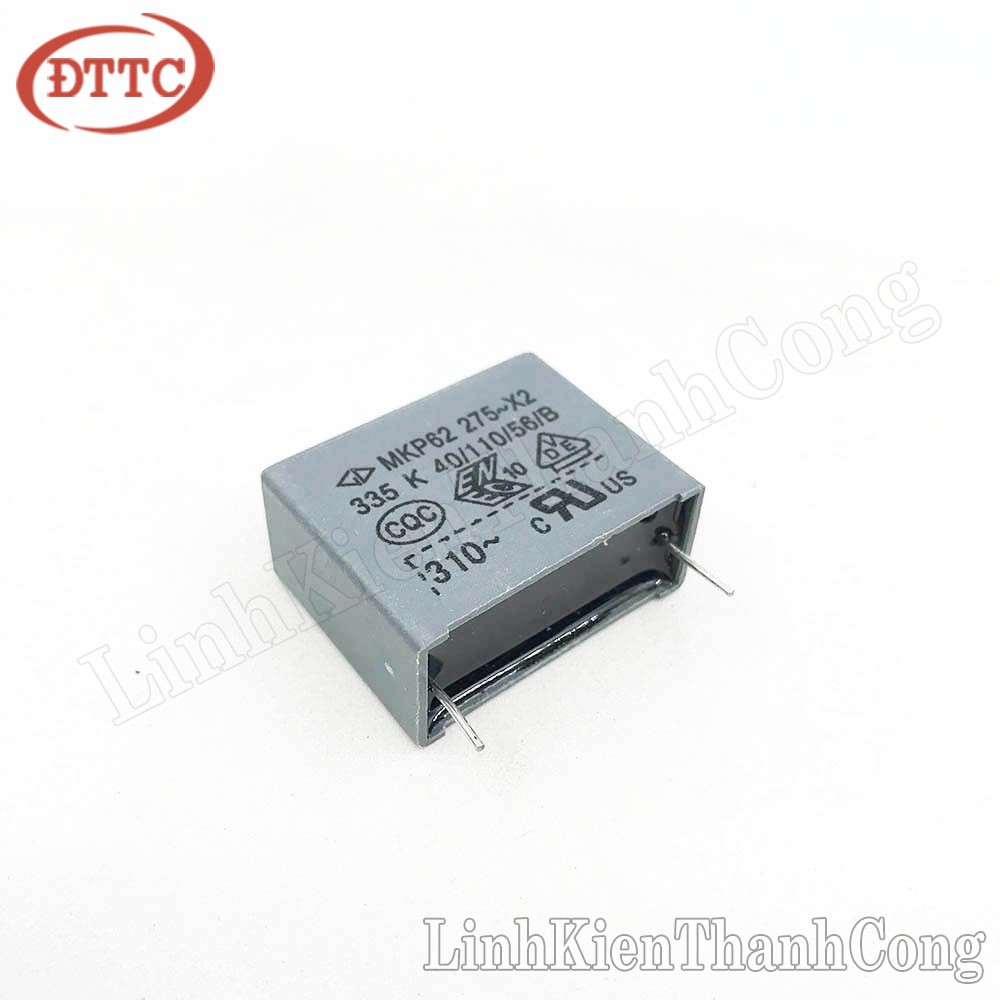 Tụ MKP62 335K 3.3uF 275V P=26mm