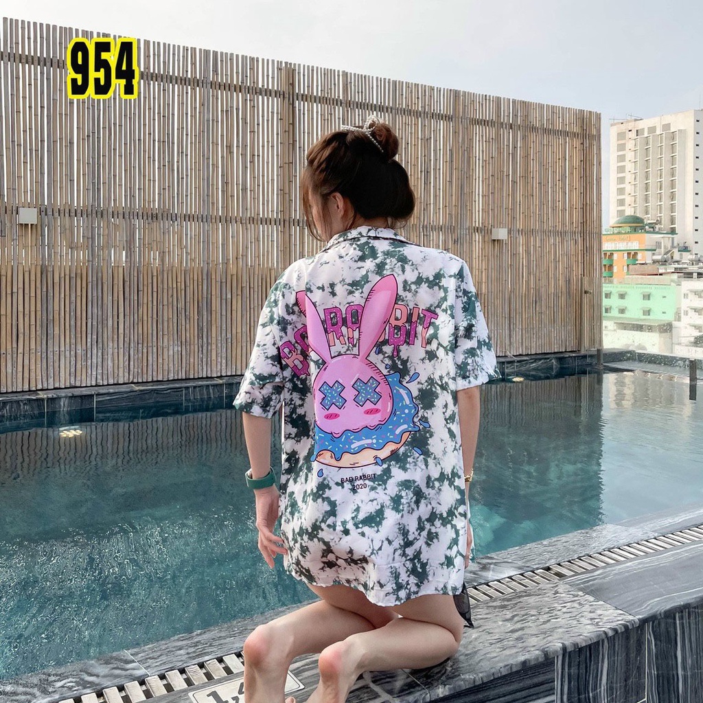 Áo Sơ Mi Tay Ngắn Unisex Cổ Bẻ Phong Cách Hàn Quốc Freesize