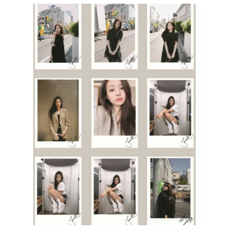 LOMO card ảnh BLACKPINK Update Twitter 1 có chữ ký