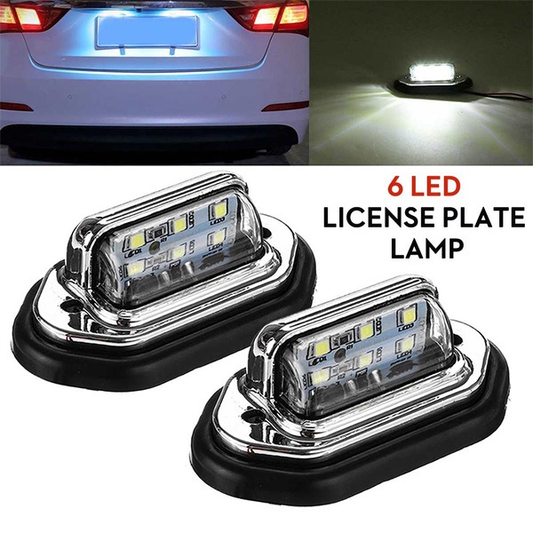 Đèn LED 6 Bóng 12V 24V Chiếu Biển Số Xe Tải Chuyên Dụng