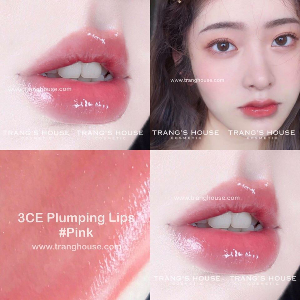 [Sẵn, chuẩn] Son bóng có màu 3CE Plumping Lips