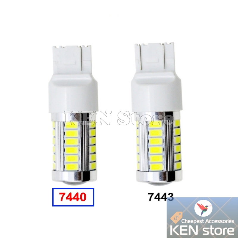 Bóng LED 7440 T20 1 TIM cực sáng làm đèn xi nhan, đèn lùi cho ô tô