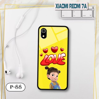 Ốp lưng kính 3D Xiaomi Redmi 7A- hình cute