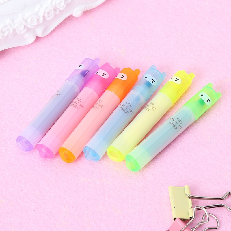 Set 6 bút highlight màu sắc dễ thương