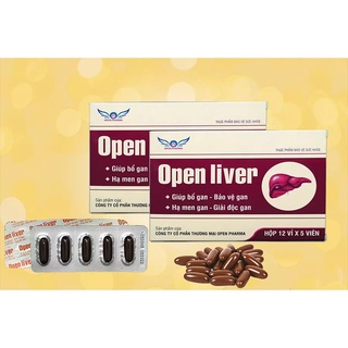 Bổ gan,giải độc gan Open liver hạ men gan,mụn nhọt mẩn ngứa