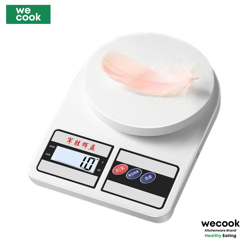 Cân tiểu ly điện tử nhà bếp mini định lượng 1gram đến 10kg - Cân thực phẩm WECOOK cao cấp chính xác cao