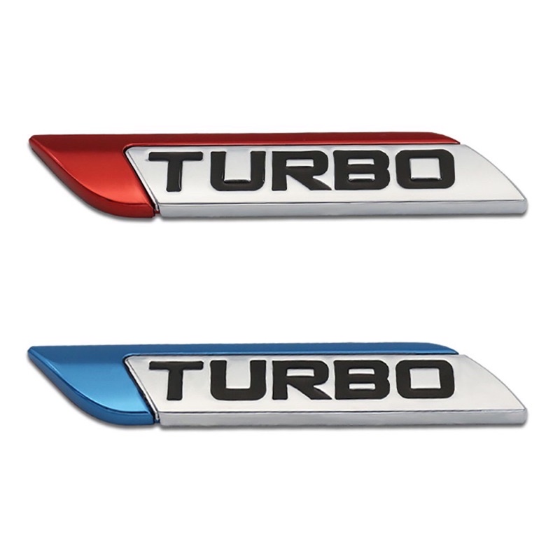 TURBO Miếng Dán Logo 3d Bằng Kim Loại Cho Xe Ô Tô