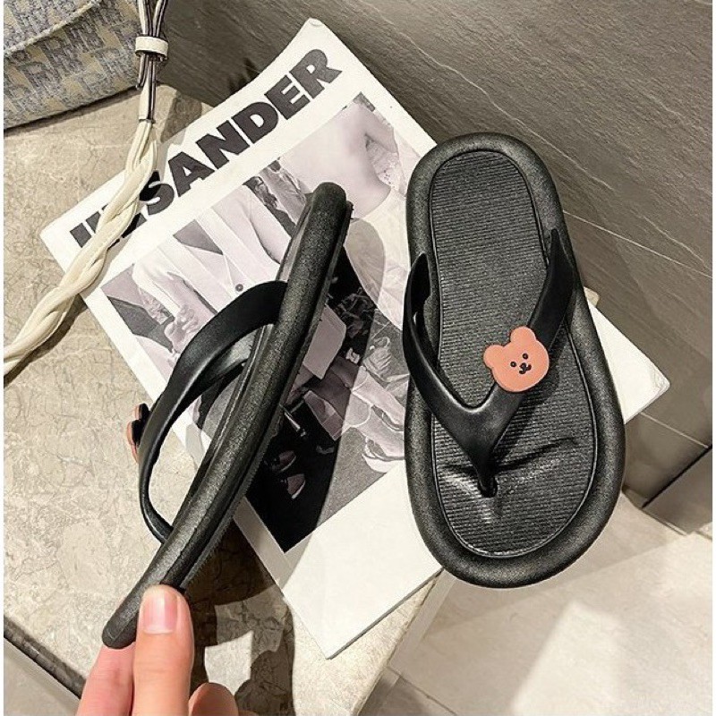 Dép Kẹp Xỏ ngón mặt Gấu dễ thương