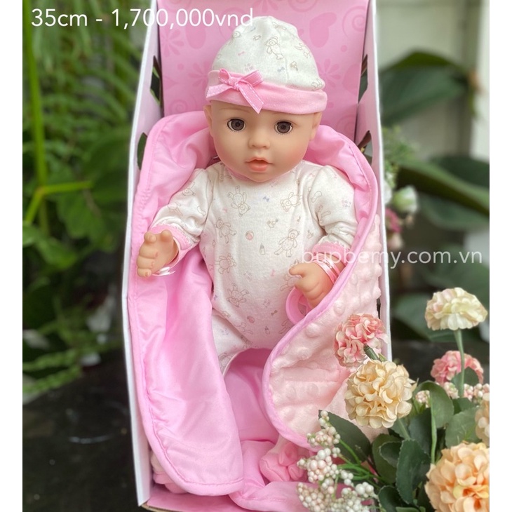 Búp bê em bé, búp bê JC toys, búp bê silicon, búp bê em bé giống thật 17 inch
