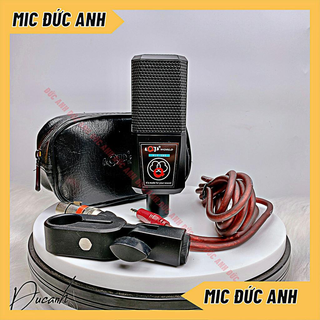 Mic Thu Âm AQTA ALC280 Hàng Loại 1 Hát Cực Nhẹ . Kiểu Dáng Đầu Mic Dẹt Khá Bắt Mắt , Chất Âm Cực Hay BH 12 Tháng