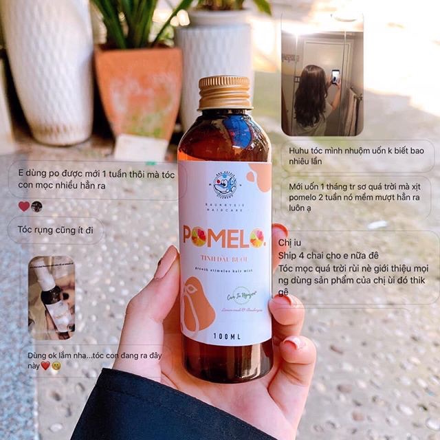 PRO POMELO Hair Mist - Xịt Bưởi Kích Mọc Tóc X2 ( Handmade ) | BigBuy360 - bigbuy360.vn