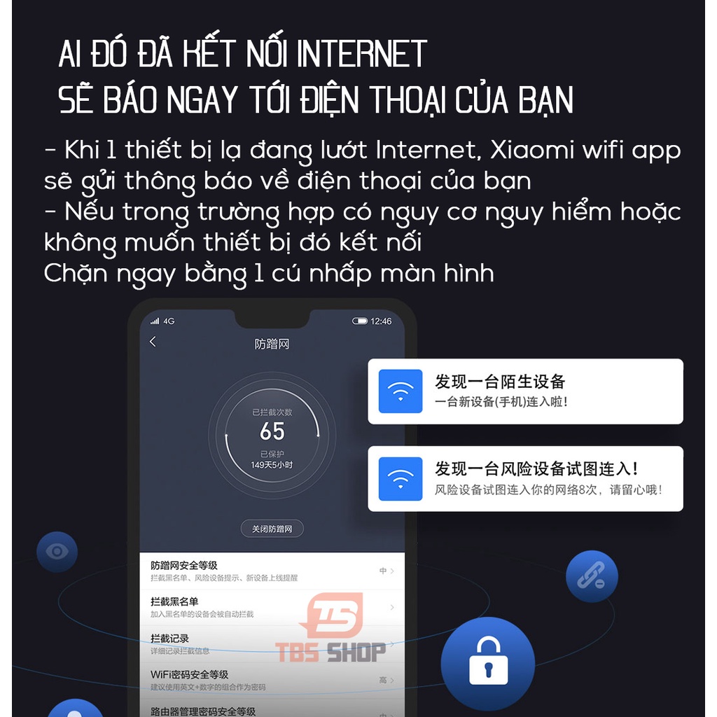 [Phiên bản Quốc Tế] Bộ phát wifi xiaomi 4a standard 4 anten cực mạnh chính hãng