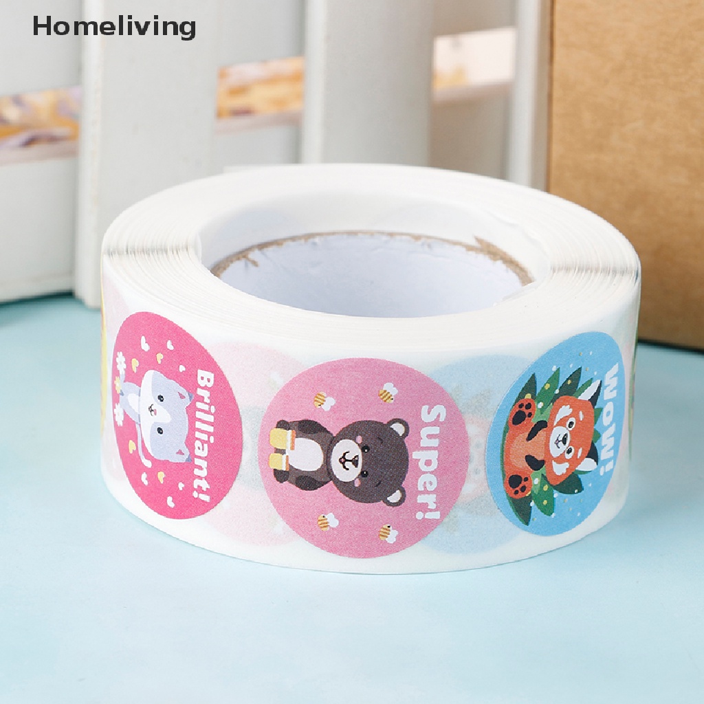 Bộ 500 Miếng Dán Hình Động Vật Dễ Thương Dùng Làm Phần Thưởng Cho Giáo Viên