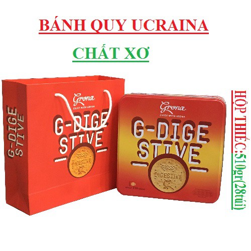 Bánh quy chất xơ Grona Digestive craina