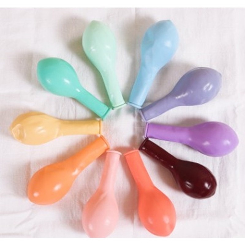 Set 10 Bong Bóng Kích Thước 10 inch Nhiều Màu Sắc Dùng Trang Trí Tiệc Cưới/Sinh Nhật