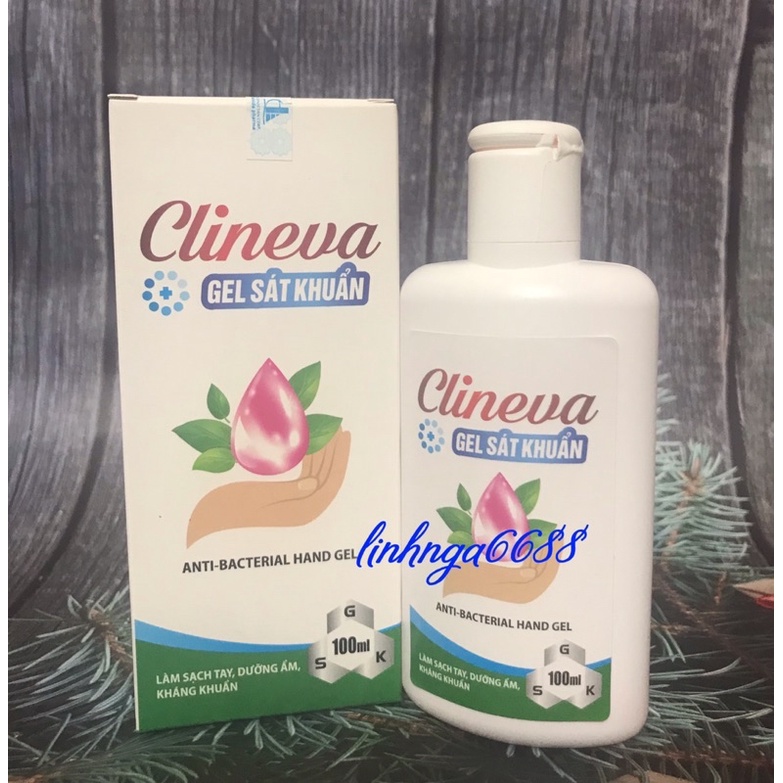 Gel sát khuẩn tay nhanh không gây khô da Clineva 100ml