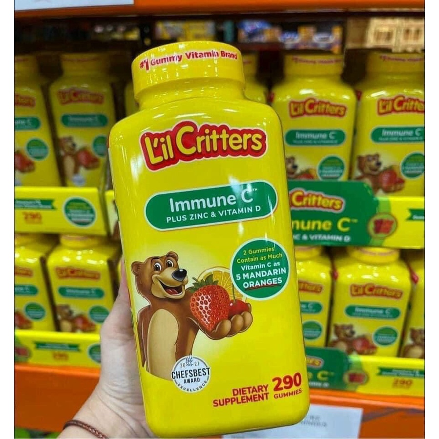 Kẹo Dẻo Lil Critter Gummy Vites Complete Multivitamin 300 viên (hsd 2023)