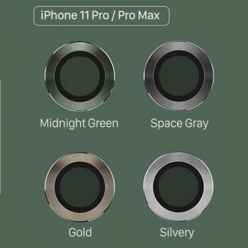 Bộ dán bảo vệ từng mắt, viền camera iphone bằng kim loại chống xước, chống lóa cho Iphone 11/11promax/12promax/13promax