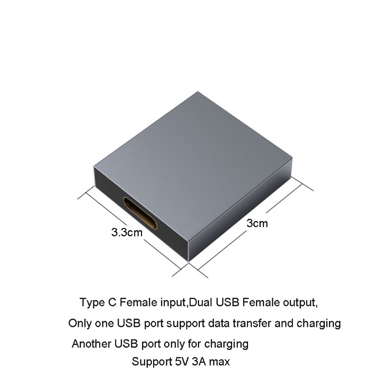 Cáp Sạc Chuyển Đổi USB C Sang Hai Cổng USB Type C