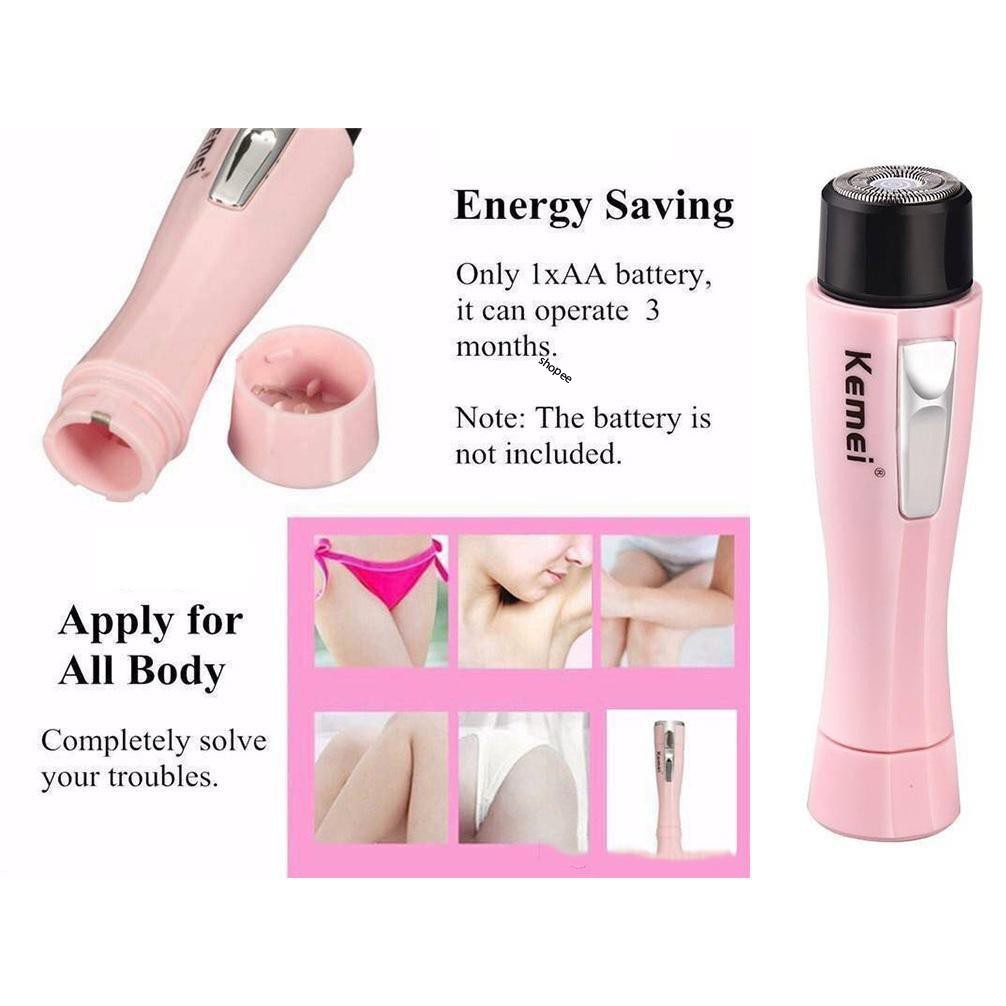 Máy Tẩy Lông Mini , Máy Cạo Lông Toàn Thân Kemei