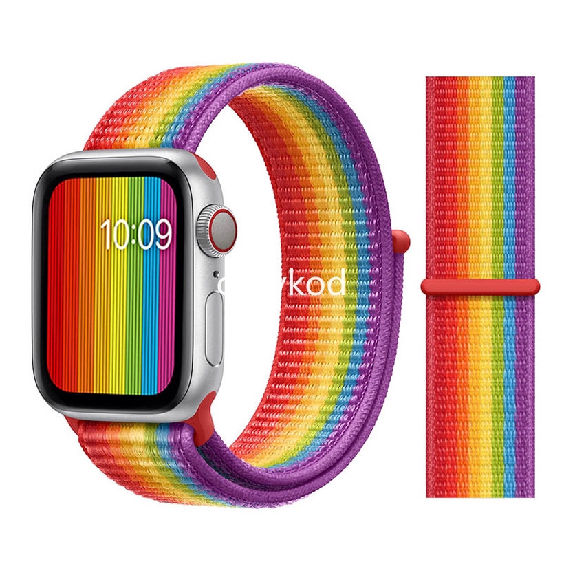 Sport Loop Strap Apple watch band 42mm 38mm correa 5 4 44mm 40mm Iwatch Series 6 SE 5 4 3 2 1 Watchband