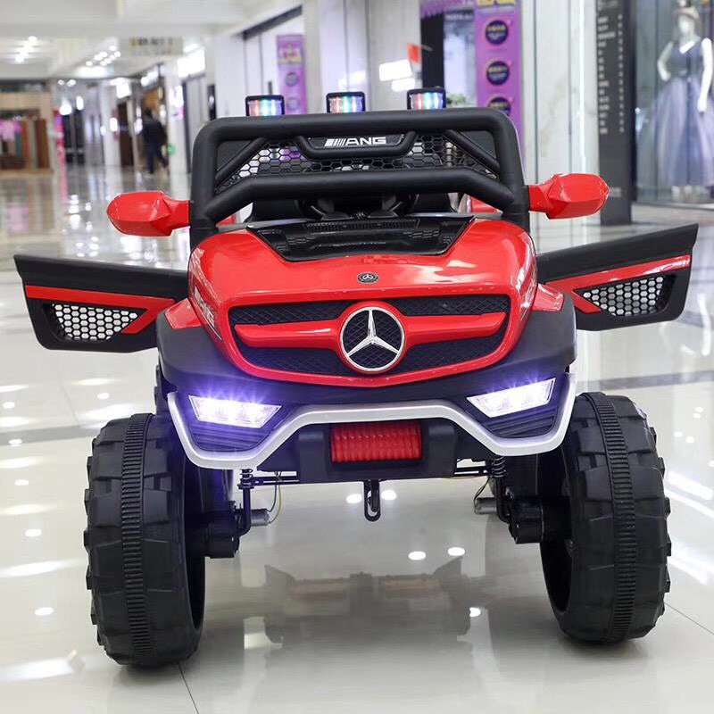 Ô tô xe điện đồ chơi MERCEDES YT-1688 trẻ em mẫu siêu bán tải địa hình cho bé (Đỏ-Xanh-Trắng)