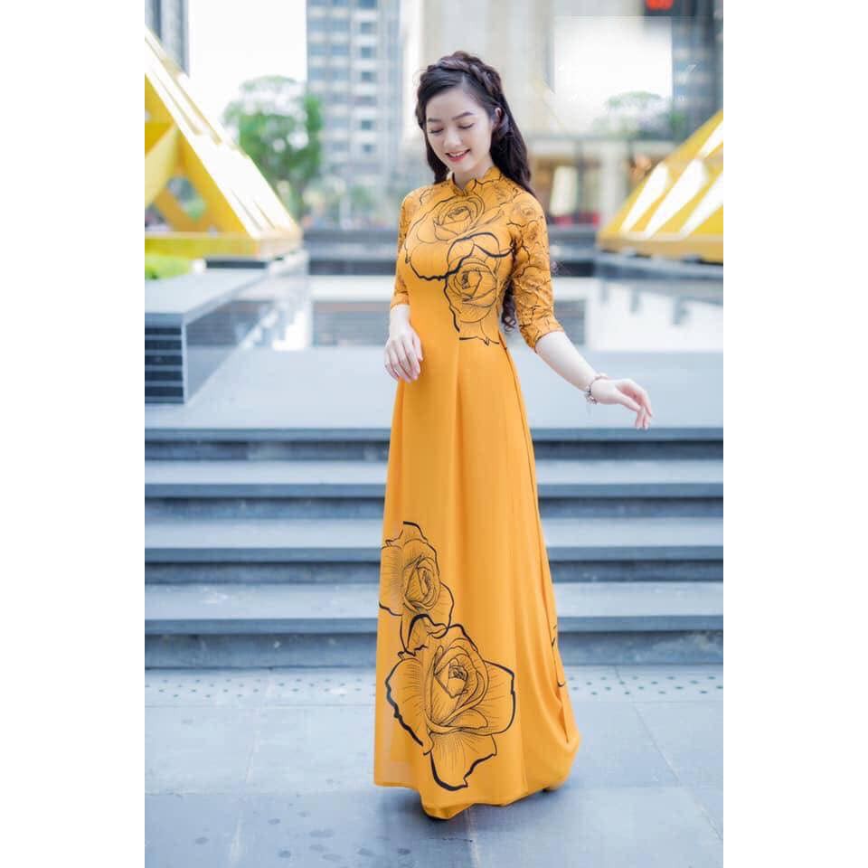 ÁO DÀI MAY SẴN VÀ VẢI MAY ÁO DÀI CAO CẤP