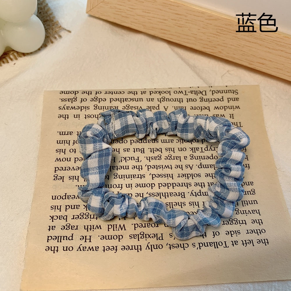 Băng Đô Cài Tóc Họa Tiết Caro Phong Cách Hàn Quốc Cổ Điển 6 Màu Lựa Chọn