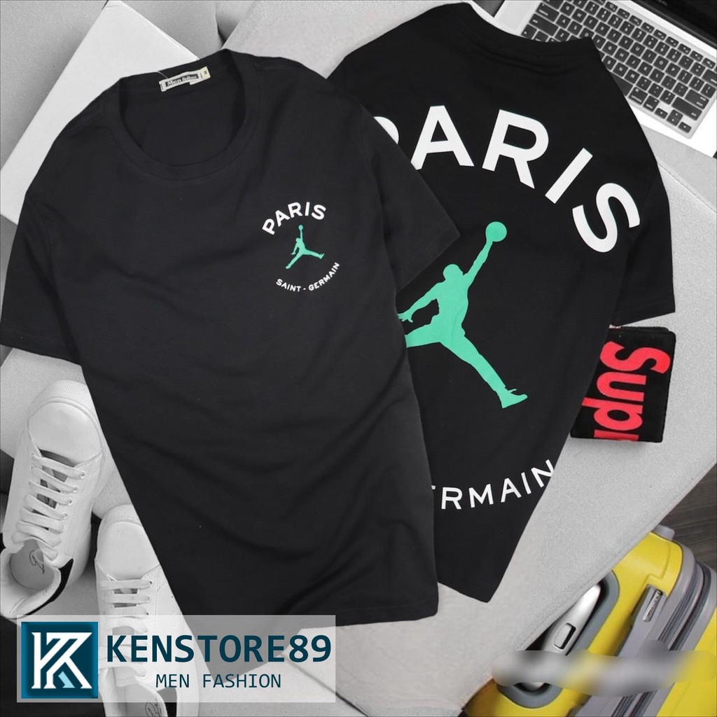 Áo thun nam cổ tròn PARIS phong cách vải cotton KENSTORE89 ATV223