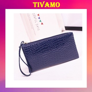 Ví da nữ cầm tay mini tiện ích dáng dài cao cấp V48